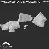Tabletop Terrain Vehicle TA12 Wrecked Spaceships - Star Wars Legion Terrain