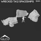 Tabletop Terrain Vehicle TA12 Wrecked Spaceships - Star Wars Legion Terrain