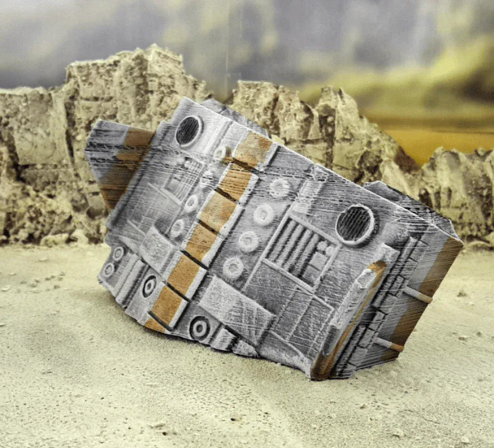 Tabletop Terrain Vehicle TA12 Wrecked Spaceships - Star Wars Legion Terrain