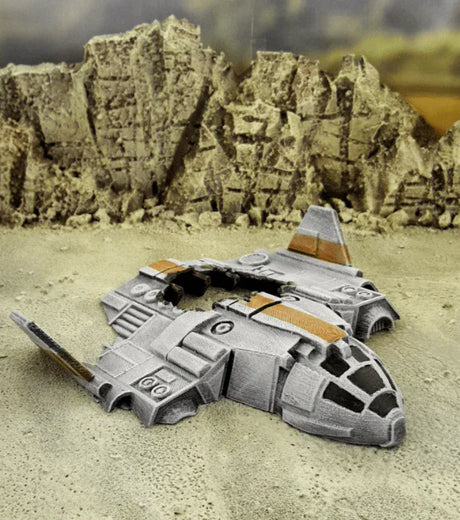 Tabletop Terrain Vehicle TA12 Wrecked Spaceships - Star Wars Legion Terrain