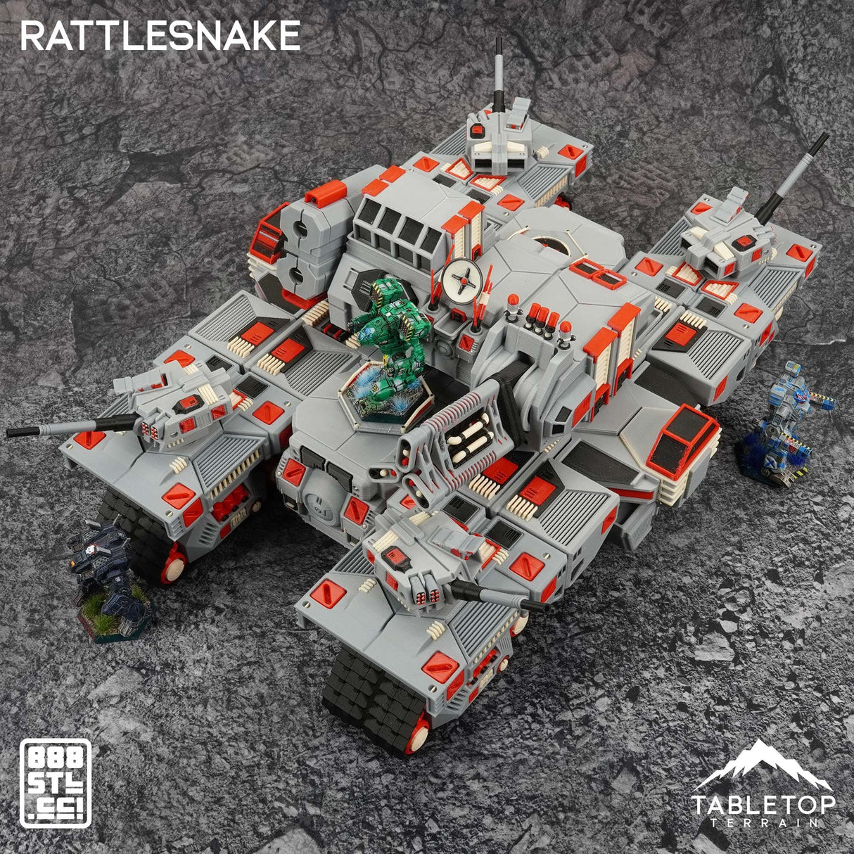 Tabletop Terrain Vehicle The Rattlesnake