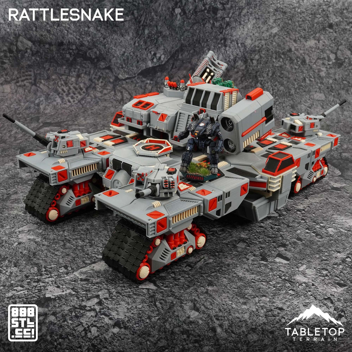 Tabletop Terrain Vehicle The Rattlesnake