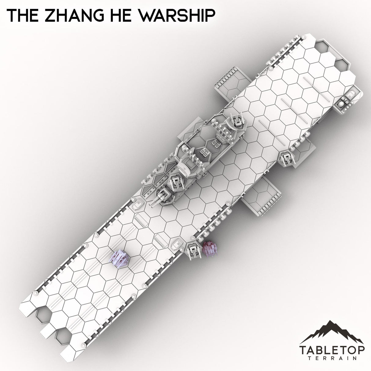 Tabletop Terrain Vehicle The Zhang He Warship