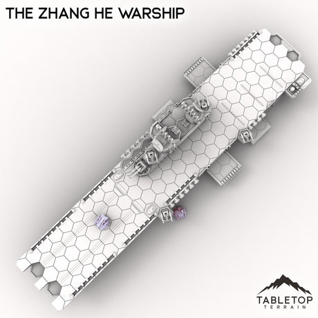 Tabletop Terrain Vehicle The Zhang He Warship