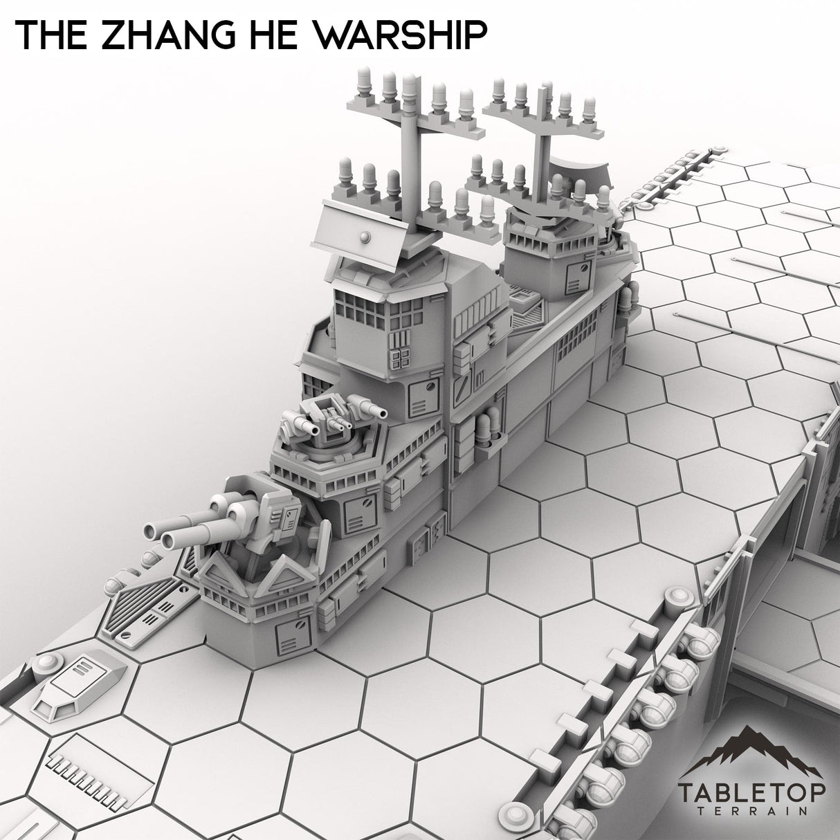 Tabletop Terrain Vehicle The Zhang He Warship