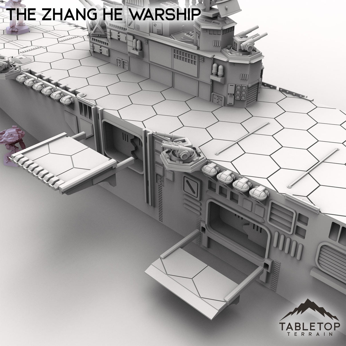 Tabletop Terrain Vehicle The Zhang He Warship