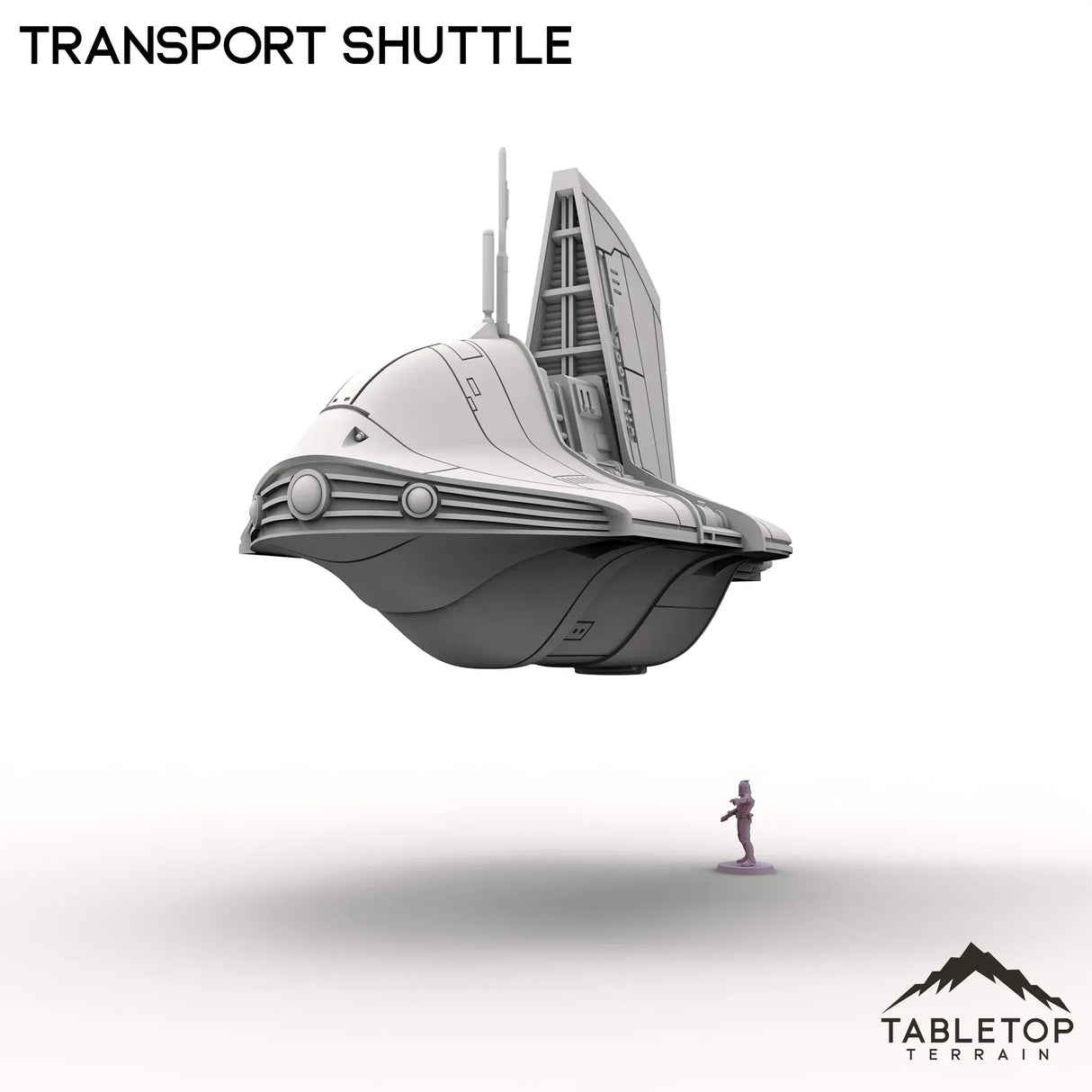 Tabletop Terrain Vehicle Transport Shuttle - To'ka Station