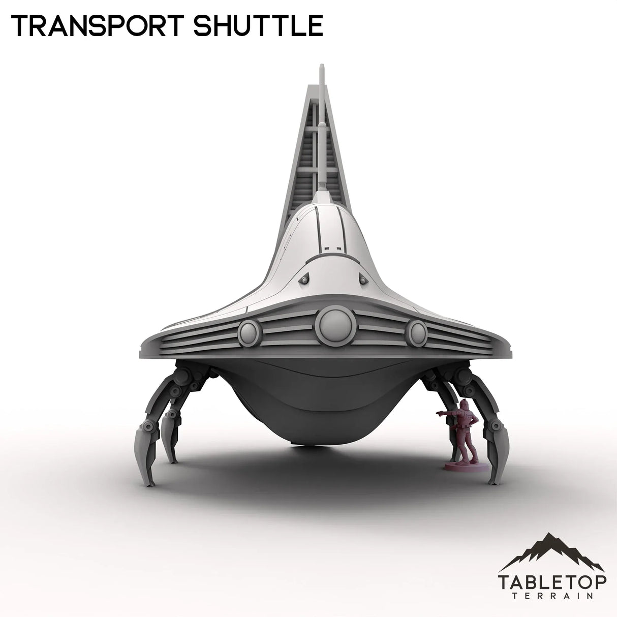 Tabletop Terrain Vehicle Transport Shuttle - To'ka Station