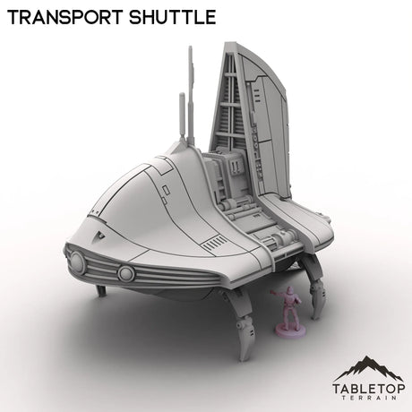 Tabletop Terrain Vehicle Transport Shuttle - To'ka Station
