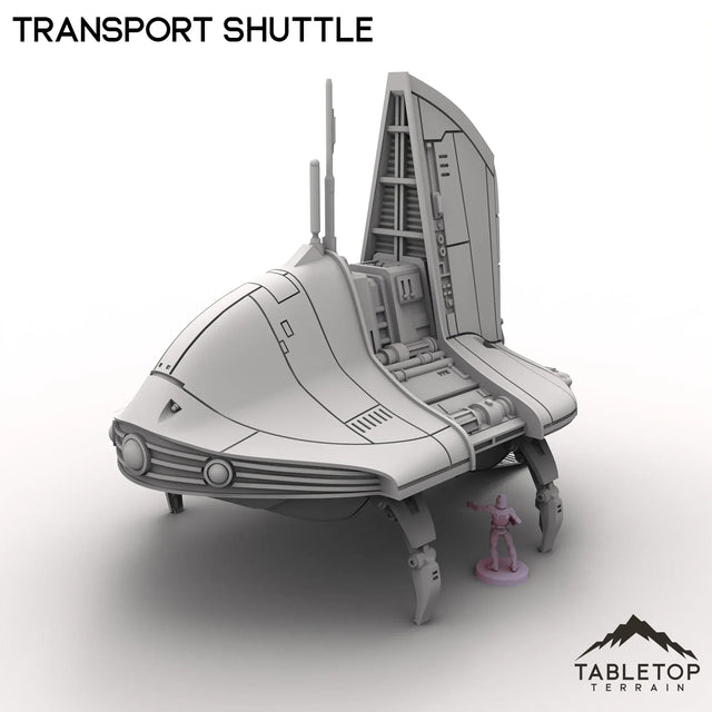 Tabletop Terrain Vehicle Transport Shuttle - To'ka Station