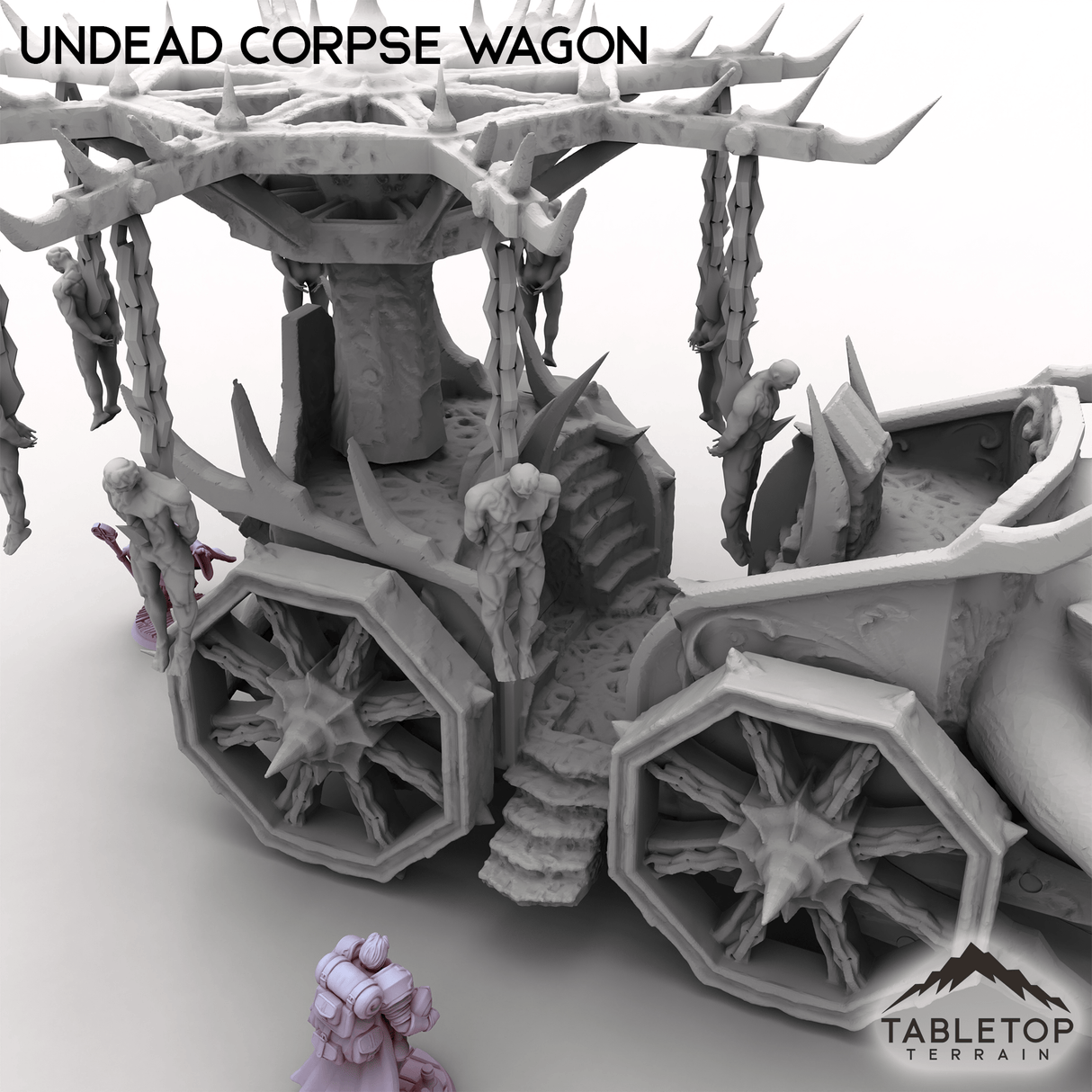 Tabletop Terrain Vehicle Undead Corpse Wagon