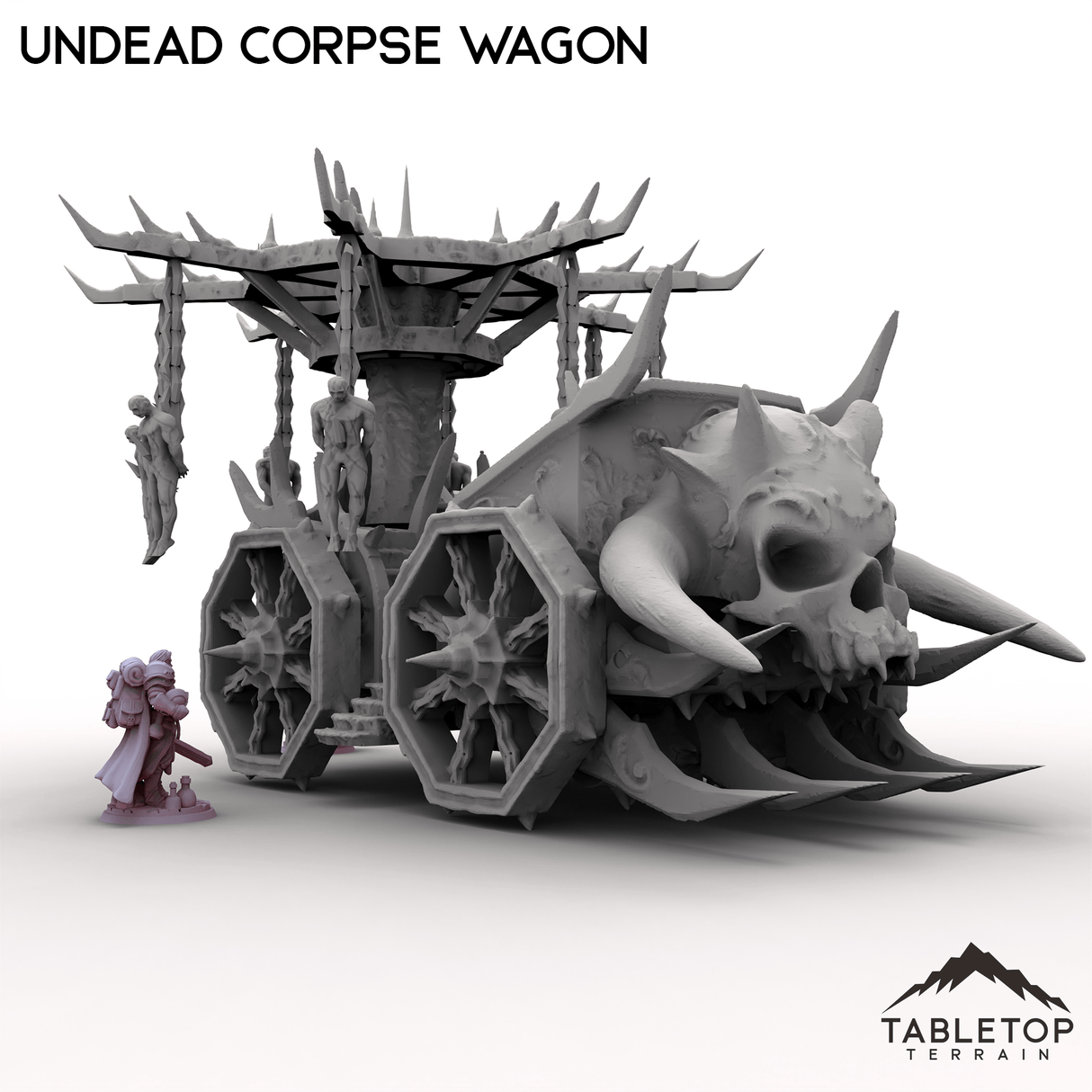 Tabletop Terrain Vehicle Undead Corpse Wagon