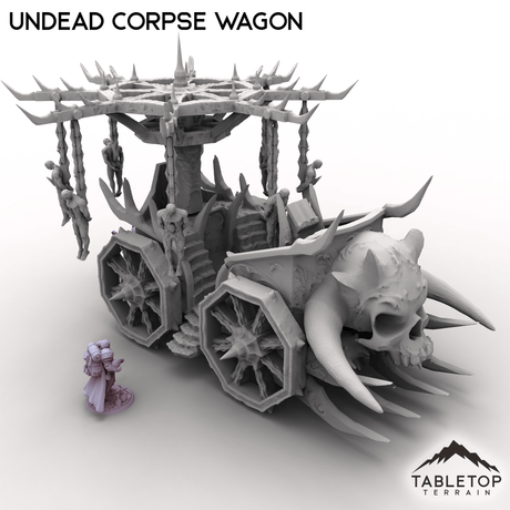 Tabletop Terrain Vehicle Undead Corpse Wagon