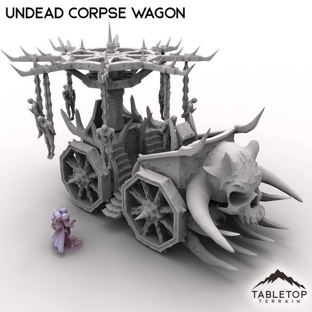 Tabletop Terrain Vehicle Undead Corpse Wagon