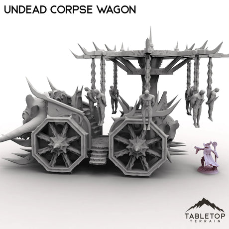 Tabletop Terrain Vehicle Undead Corpse Wagon