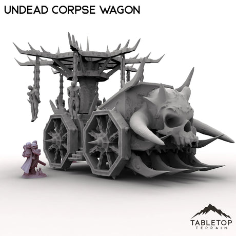 Tabletop Terrain Vehicle Undead Corpse Wagon