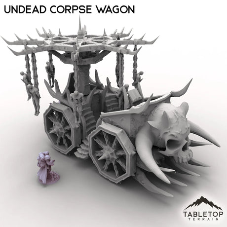 Tabletop Terrain Vehicle Undead Corpse Wagon