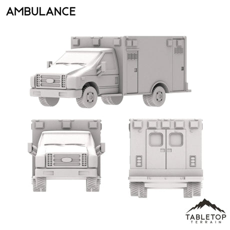 Tabletop Terrain Vehicle Urban Vehicle Collection - Marvel Crisis Protocol Vehicle Set