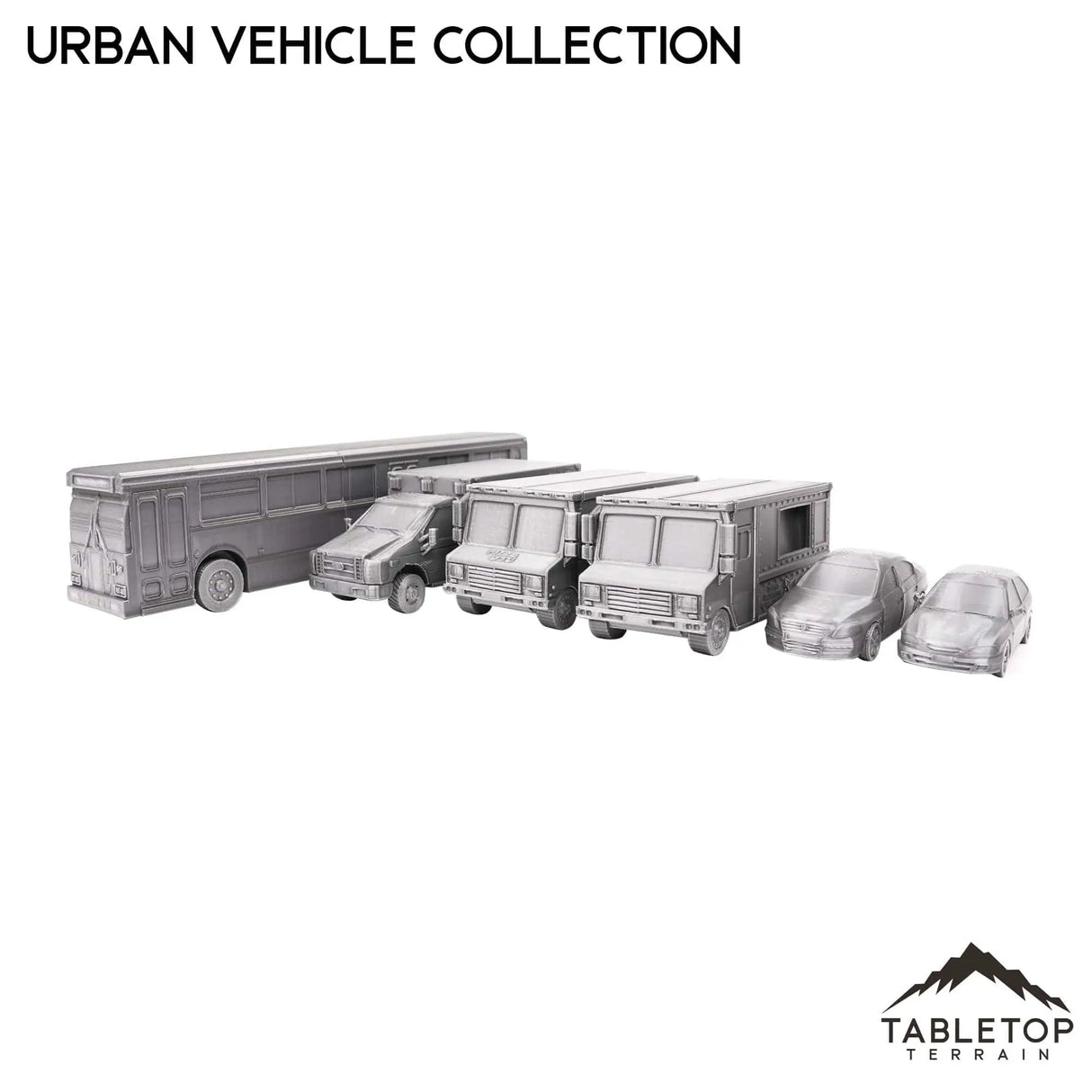 Tabletop Terrain Vehicle Urban Vehicle Collection - Marvel Crisis Protocol Vehicle Set