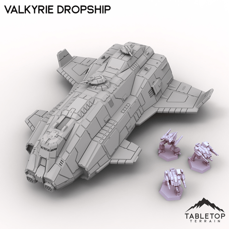 Tabletop Terrain Vehicle Valkyrie Dropship