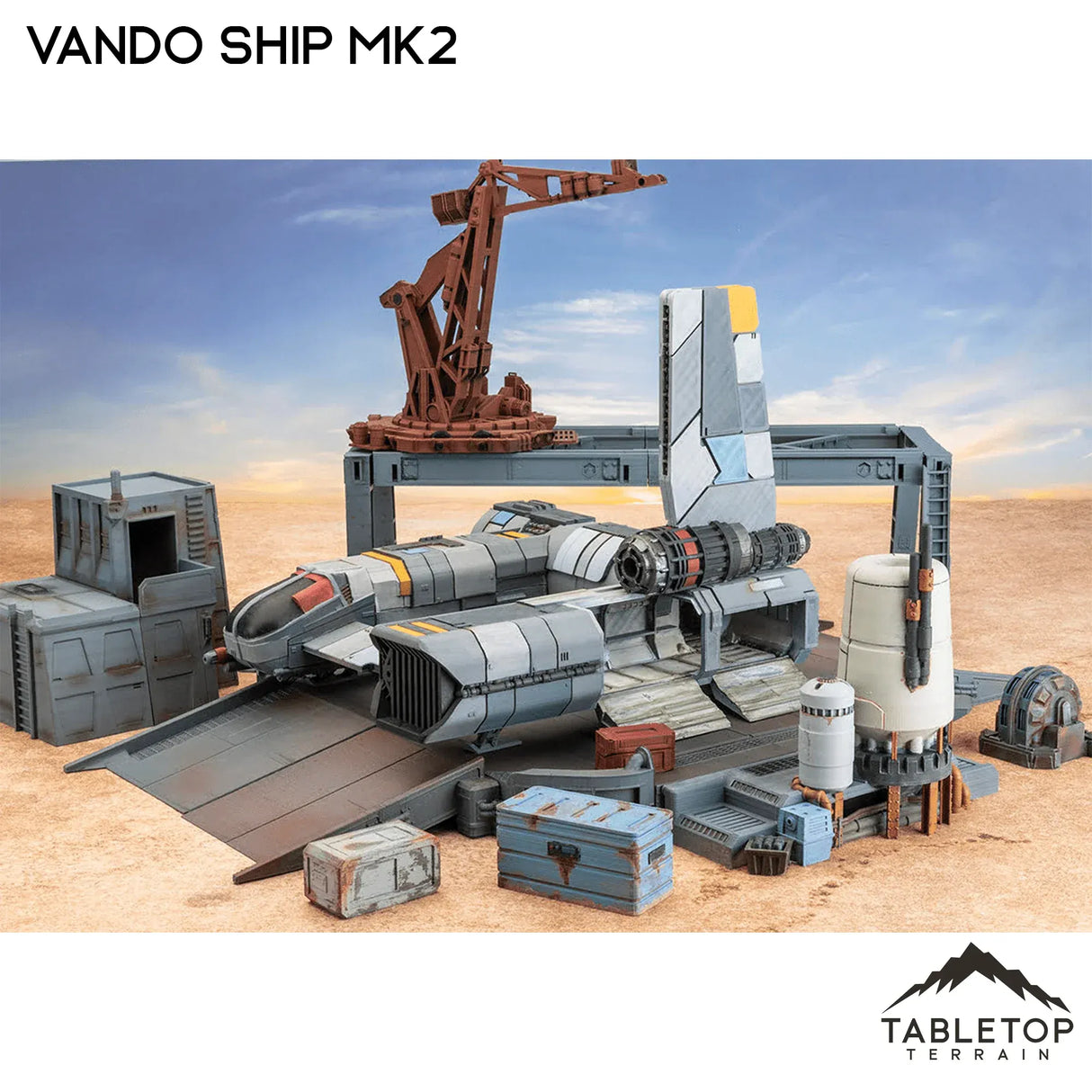 Tabletop Terrain Vehicle Vando Ship Mk2