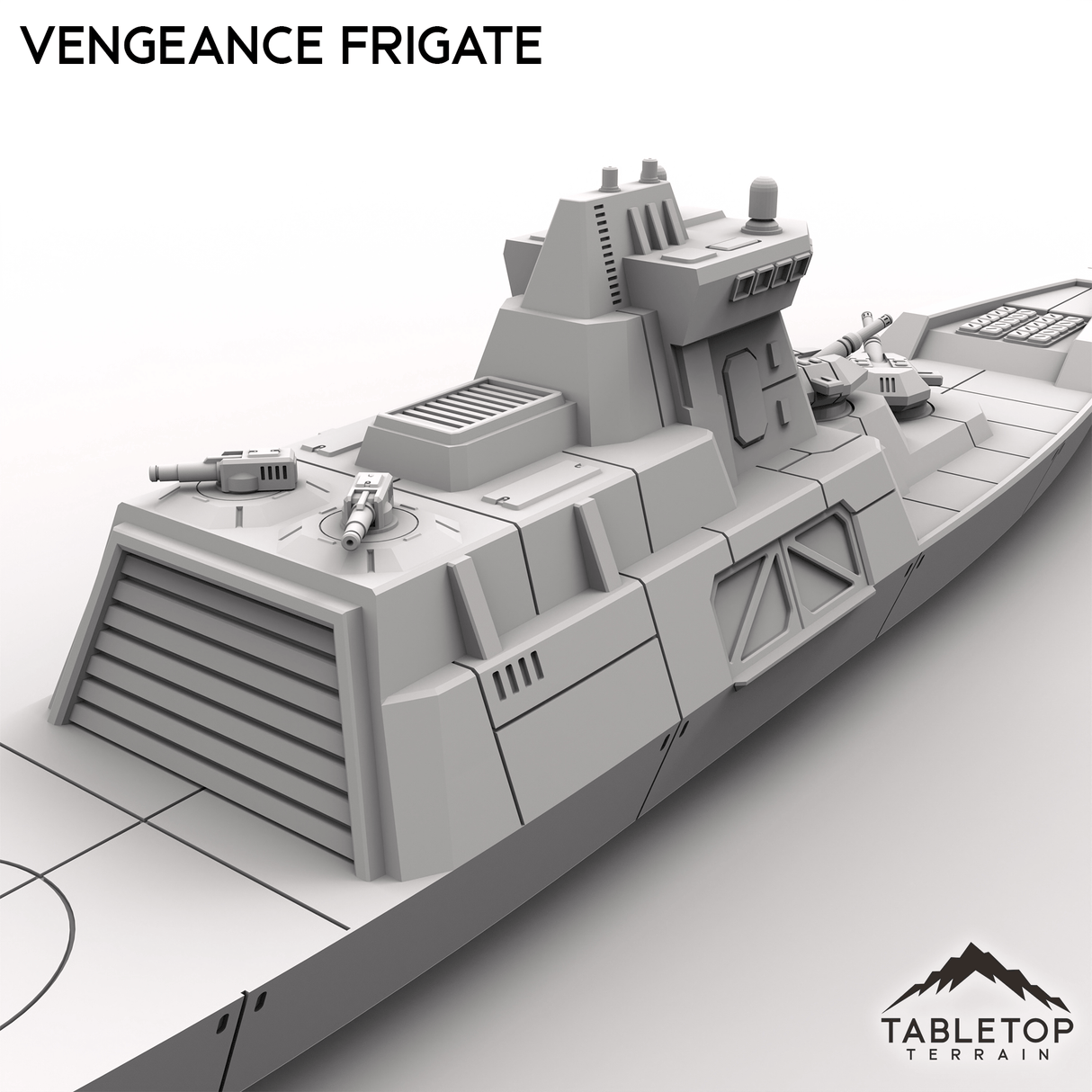 Tabletop Terrain Vehicle Vengeance Frigate