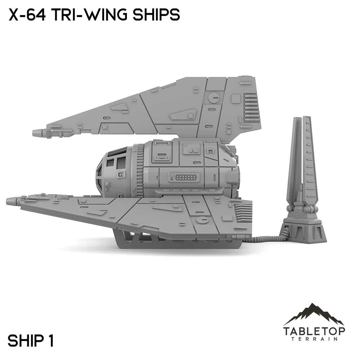 Tabletop Terrain Vehicle X-64 Tri-Wing Ships