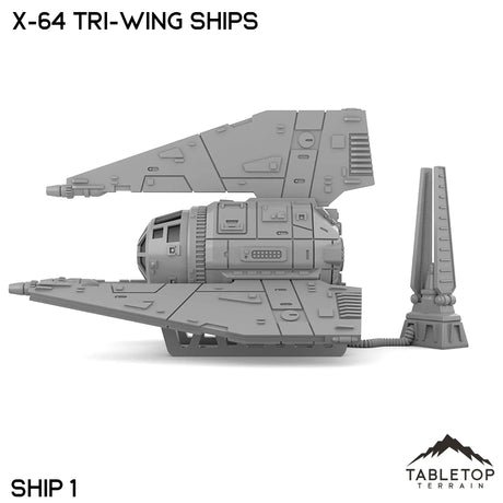 Tabletop Terrain Vehicle X-64 Tri-Wing Ships