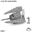 Tabletop Terrain Vehicle X-64 Tri-Wing Ships