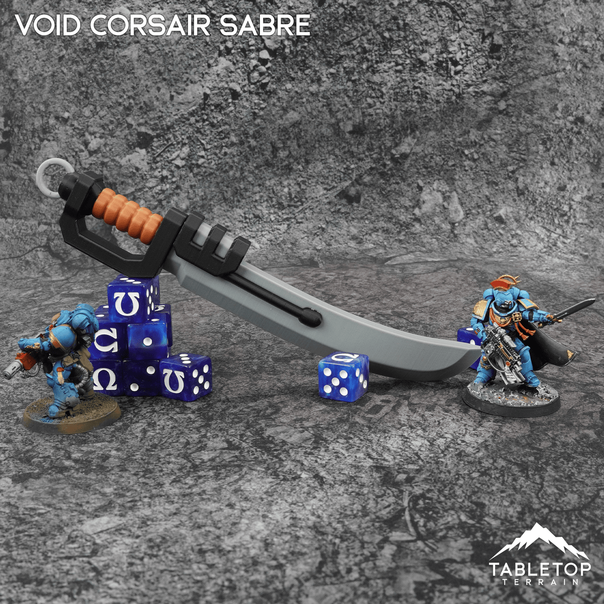 Tabletop Terrain Void Corsair Sabre Grimdark Armory - Mini Weapon Props