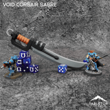 Tabletop Terrain Void Corsair Sabre Grimdark Armory - Mini Weapon Props