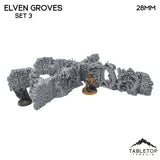 Tabletop Terrain Walls 32mm / 3 Elven Grove - Fantasy Terrain