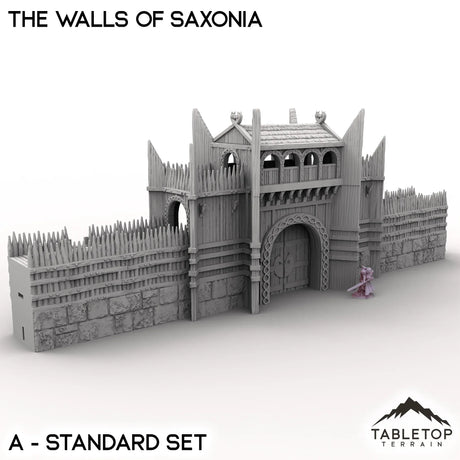 Tabletop Terrain Walls 32mm / A - Standard Set The Walls of Saxonia - Kingdom of Saxonia