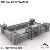 Tabletop Terrain Walls 32mm / B - Fortress Set The Walls of Saxonia - Kingdom of Saxonia