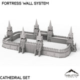 Tabletop Terrain Walls 32mm / Cathedral Tower Set Apocalypse Fortress Wall System