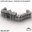 Tabletop Terrain Walls 32mm / Deluxe Wall Set Gates and Walls - Kingdom of Noldareth