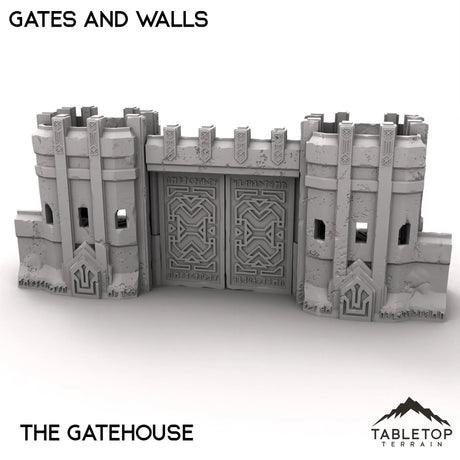 Tabletop Terrain Walls 32mm / Gatehouse Gates and Walls - Kingdom of Durak Deep