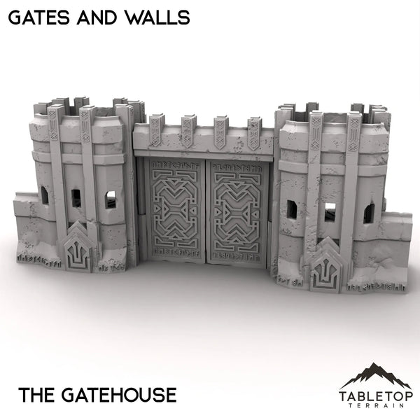 Tabletop Terrain Walls 32mm / Gatehouse Gates and Walls - Kingdom of Durak Deep