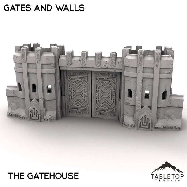 Tabletop Terrain Walls 32mm / Gatehouse Gates and Walls - Kingdom of Durak Deep