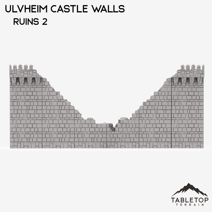 Tabletop Terrain Walls 32mm / Ruins 2 Ulvheim Castle Walls