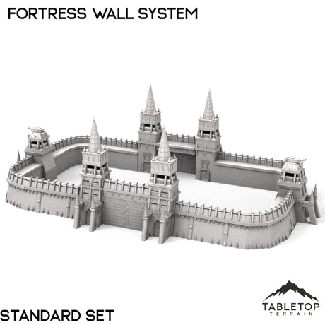 Tabletop Terrain Walls 32mm / Standard Set Apocalypse Fortress Wall System