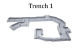 Tabletop Terrain Walls 32mm / Trench 1 Infantry Trenches - WWII Terrain