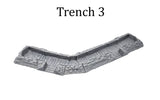 Tabletop Terrain Walls 32mm / Trench 3 Infantry Trenches - WWII Terrain