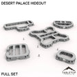 Tabletop Terrain Walls 40mm / Full Set Desert Palace Hideout