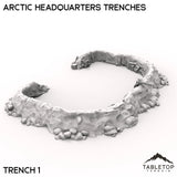 Tabletop Terrain Walls 40mm / Trench 1 Arctic Headquarters Trenches