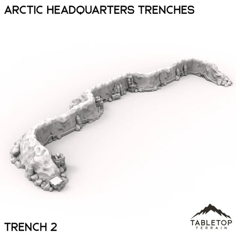 Tabletop Terrain Walls 40mm / Trench 2 Arctic Headquarters Trenches