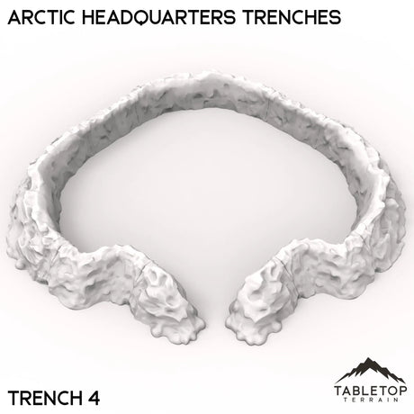 Tabletop Terrain Walls 40mm / Trench 4 Arctic Headquarters Trenches