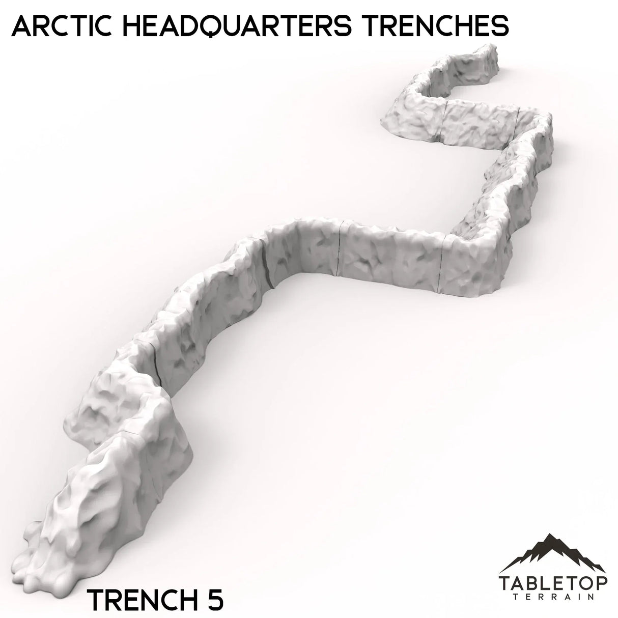 Tabletop Terrain Walls 40mm / Trench 5 Arctic Headquarters Trenches
