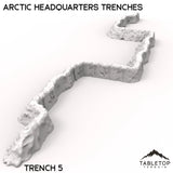 Tabletop Terrain Walls 40mm / Trench 5 Arctic Headquarters Trenches