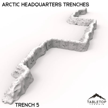 Tabletop Terrain Walls 40mm / Trench 5 Arctic Headquarters Trenches